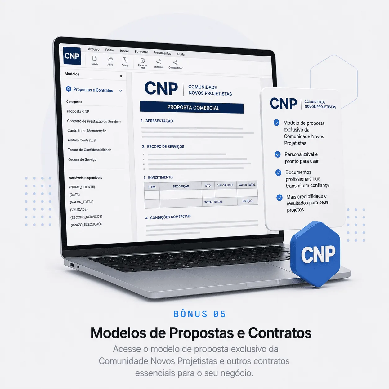 Modelos de Propostas e Contrato